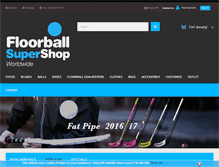 Tablet Screenshot of floorballsupershop.com